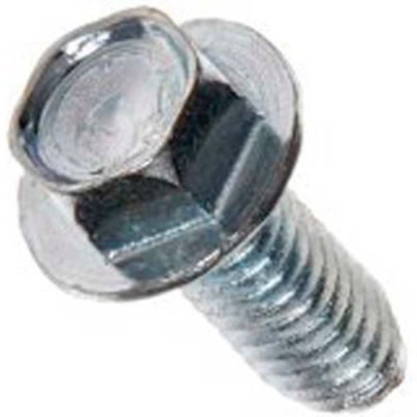 Sarjo Industries Thread Cutting Screw, #8-32 x 3/8 in, Zinc Plated Hex Head FR50620